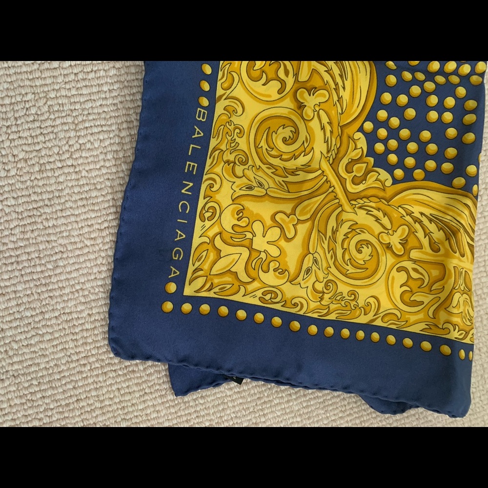 Balenciaga 100% silk scarf. Never worn.